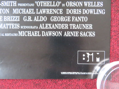 OTHELLO ITALIAN POSTER ORSON WELLES SUZANNE CLOUTIER R1990S Rendezvous Cinema Movie posters