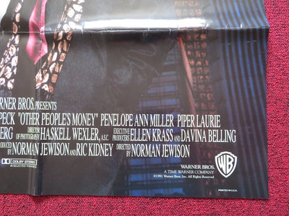 OTHER PEOPLE'S MONEY - ADVANCE FOLDED US ONE SHEET POSTER DANNY DEVITO 1991 Movie posters