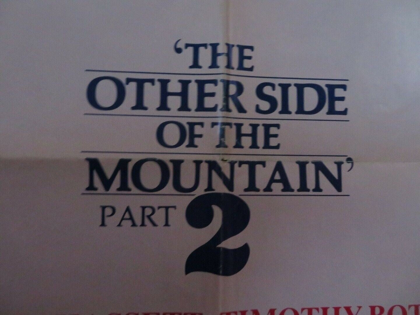 OTHER SIDE OF THE MOUNTAIN PART 2 US ONE SHEET POSTER MARILYN HASSETT Movie posters