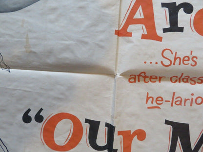 OUR MISS BROOKS FOLDED US ONE SHEET POSTER EVE ARDEN GALE GORDON 1956 Movie posters