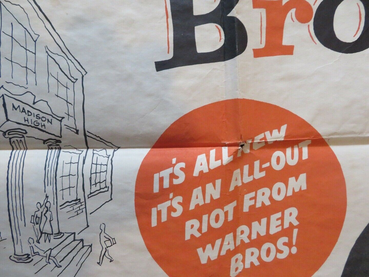 OUR MISS BROOKS FOLDED US ONE SHEET POSTER EVE ARDEN GALE GORDON 1956 Movie posters