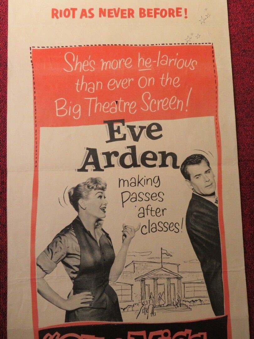 OUR MISS BROOKS US INSERT (14"x 36") POSTER EVE ARDEN GALE GORDON 1956 - Rendezvous Cinema
