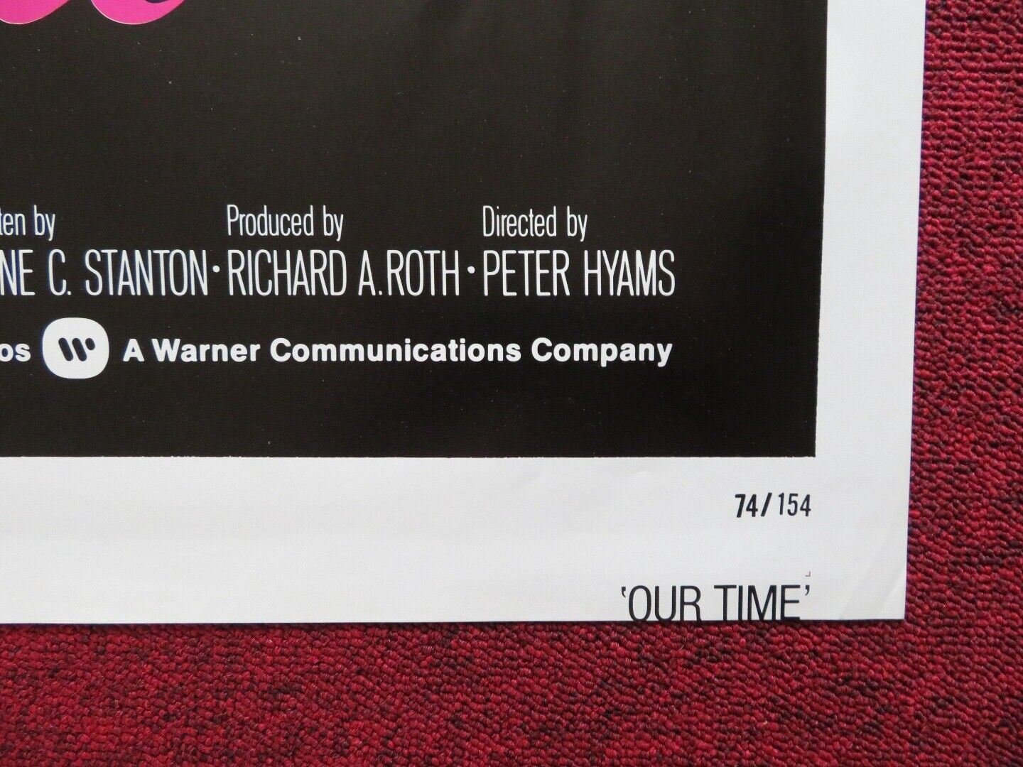 OUR TIME FOLDED US ONE SHEET POSTER PAMELA SUE MARTIN BETY SLADE 1974 Movie posters