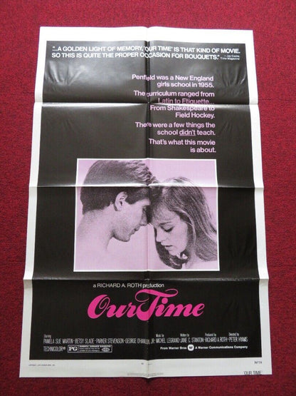 OUR TIME FOLDED US ONE SHEET POSTER PAMELA SUE MARTIN BETY SLADE 1974 Movie posters