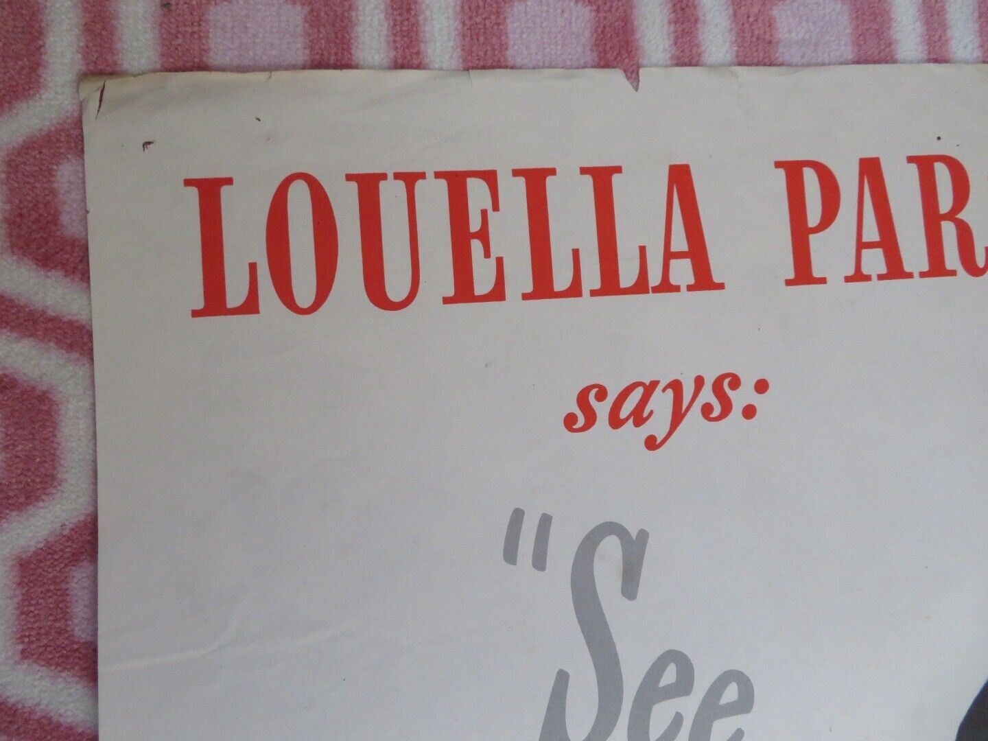 OUR VERY OWN FOLDED US ONE SHEET POSTER ANN BLYTH FARLEY GRANGER 1950 Movie posters