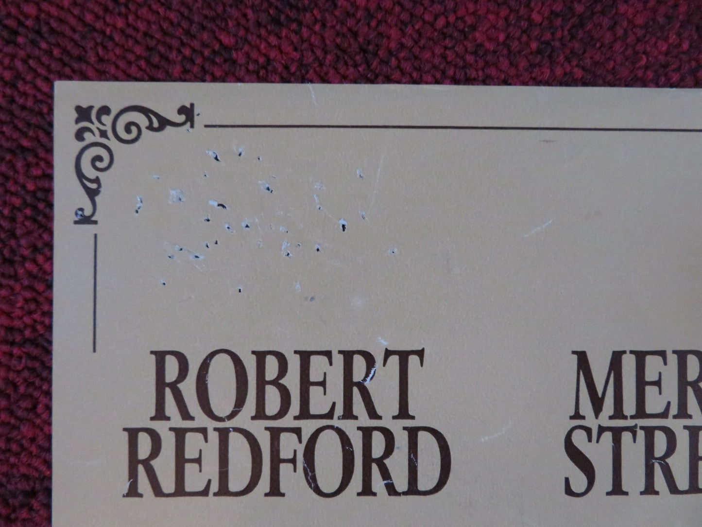 OUT OF AFRICA - B ITALIAN FOTOBUSTA POSTER ROBERT REDFORD MERYL STREEP 1985 Rendezvous Cinema Movie posters