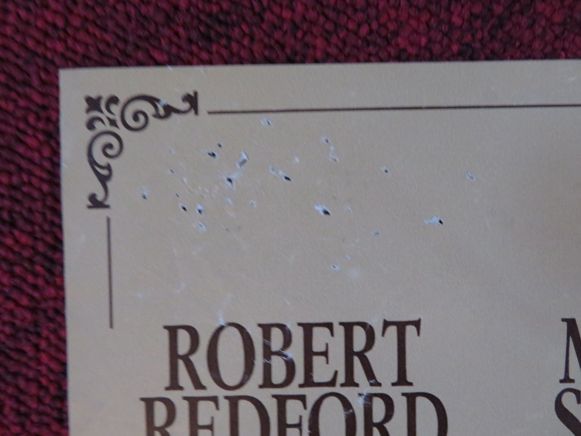 OUT OF AFRICA - C ITALIAN FOTOBUSTA POSTER ROBERT REDFORD MERYL STREEP 1985 Rendezvous Cinema Movie posters