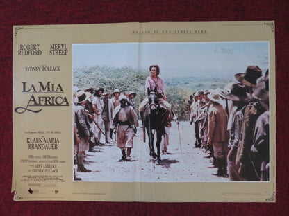 OUT OF AFRICA - C ITALIAN FOTOBUSTA POSTER ROBERT REDFORD MERYL STREEP 1985 Rendezvous Cinema Movie posters