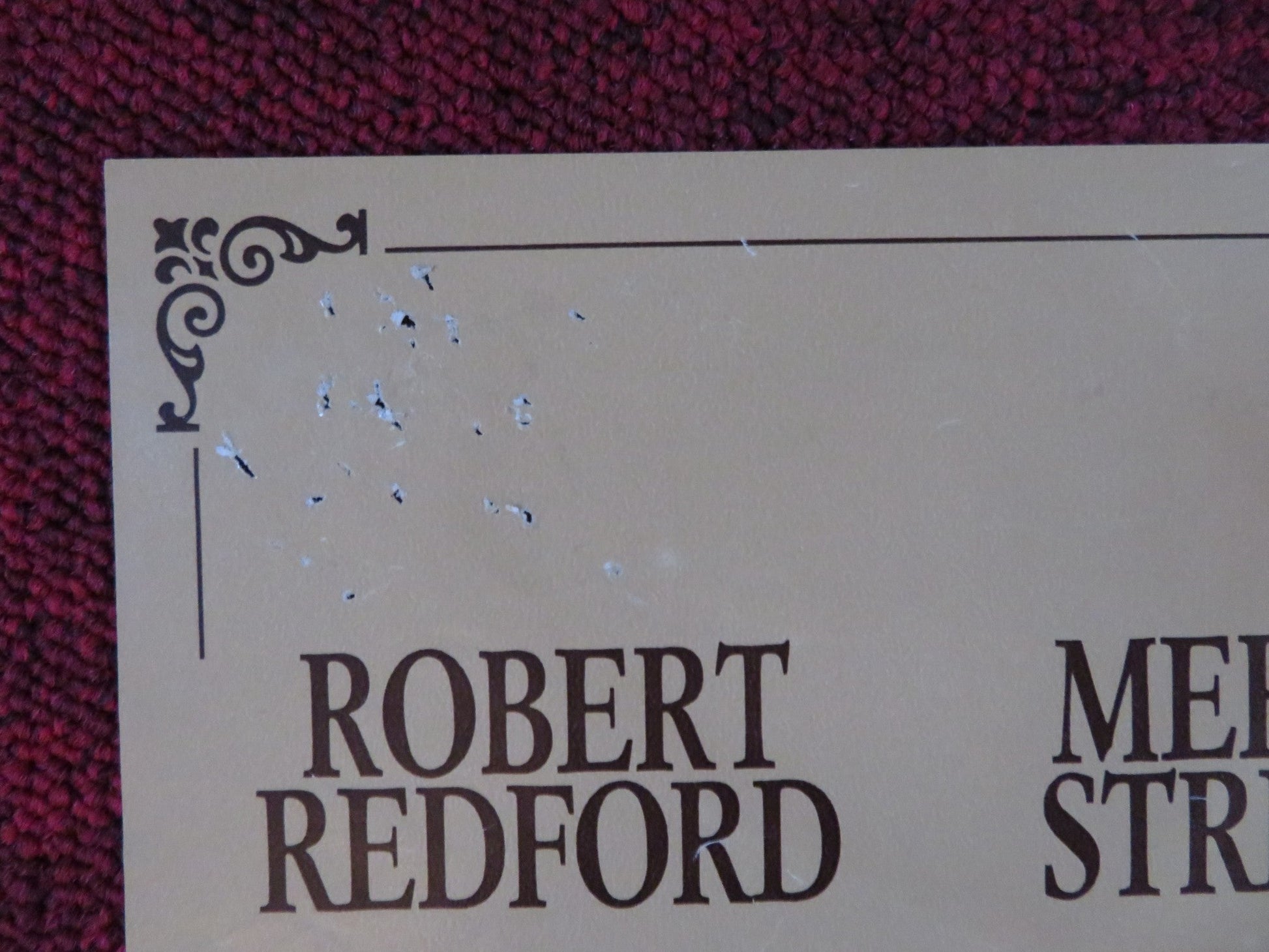 OUT OF AFRICA - E ITALIAN FOTOBUSTA POSTER ROBERT REDFORD MERYL STREEP 1985 Rendezvous Cinema Movie posters