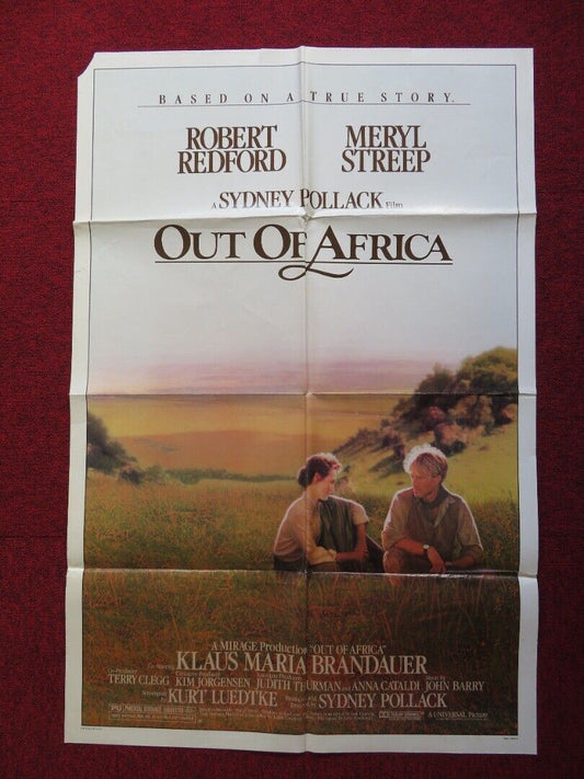 OUT OF AFRICA FOLDED US ONE SHEET POSTER MERYL STREEP ROBERT REDFORD 1985 Movie posters