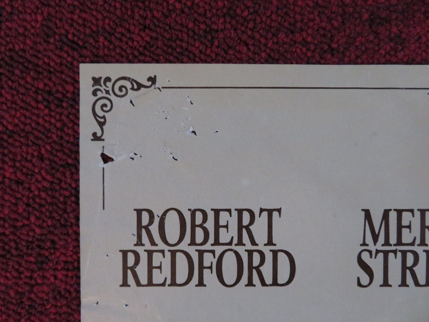 OUT OF AFRICA - G ITALIAN FOTOBUSTA POSTER ROBERT REDFORD MERYL STREEP 1985 Rendezvous Cinema Movie posters