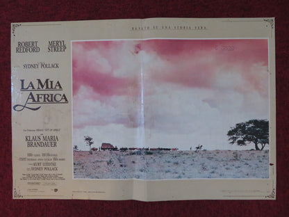 OUT OF AFRICA - G ITALIAN FOTOBUSTA POSTER ROBERT REDFORD MERYL STREEP 1985 Rendezvous Cinema Movie posters