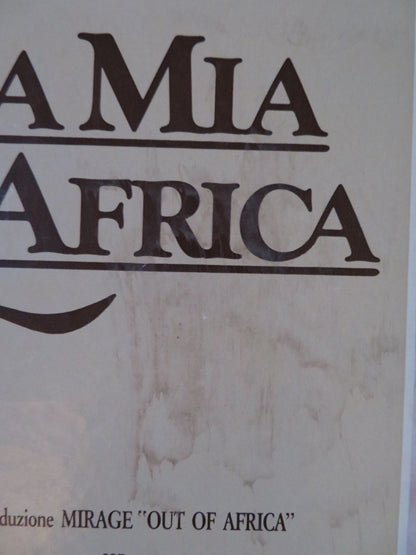 OUT OF AFRICA - G ITALIAN FOTOBUSTA POSTER ROBERT REDFORD MERYL STREEP 1985 Rendezvous Cinema Movie posters