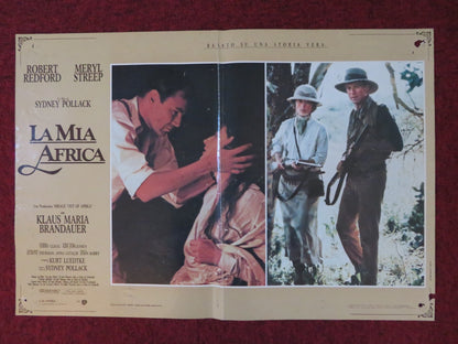 OUT OF AFRICA - H ITALIAN FOTOBUSTA POSTER ROBERT REDFORD MERYL STREEP 1985 Rendezvous Cinema Movie posters