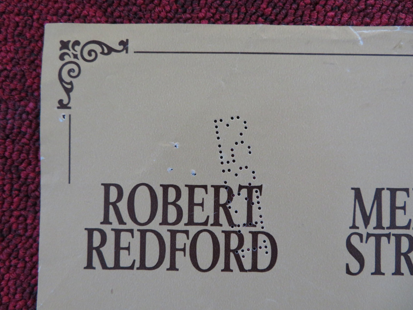 OUT OF AFRICA ITALIAN FOTOBUSTA POSTER ROBERT REDFORD MERYL STREEP 1985 Rendezvous Cinema Movie posters