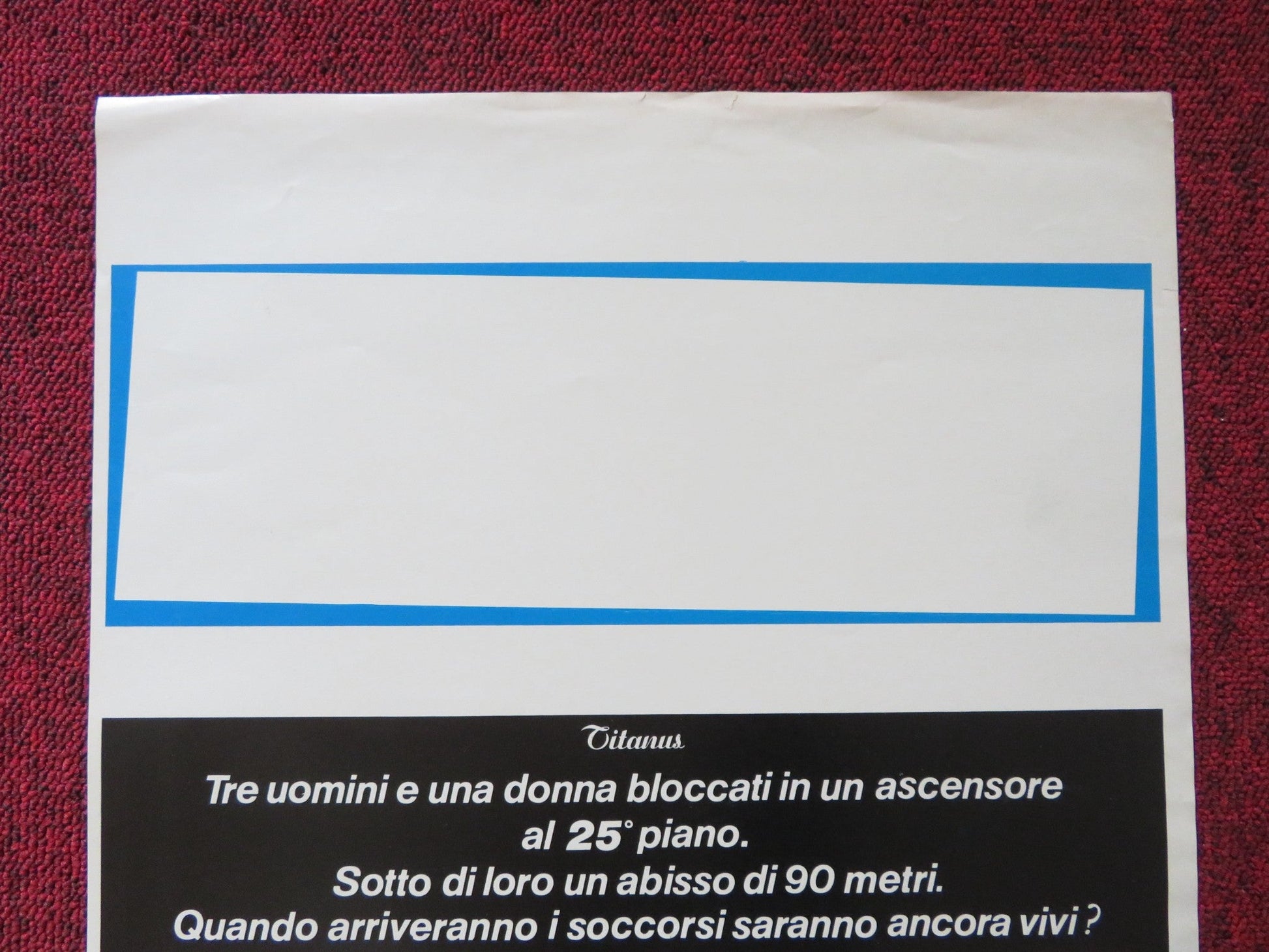 OUT OF ORDER ITALIAN LOCANDINA POSTER GOTZ GEORGE RENEE SOUTENDIJK 1985 Rendezvous Cinema Movie posters