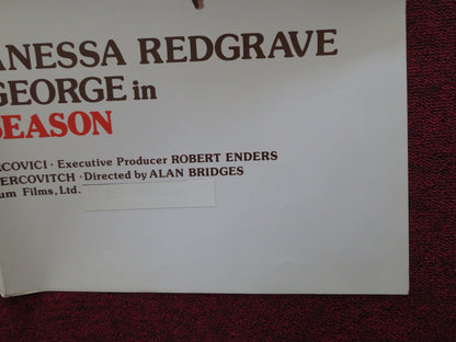 OUT OF SEASON FOLDED US ONE SHEET POSTER CLIFF ROBERTSON VANESSA REDGRAVE 1975 Rendezvous Cinema Movie posters