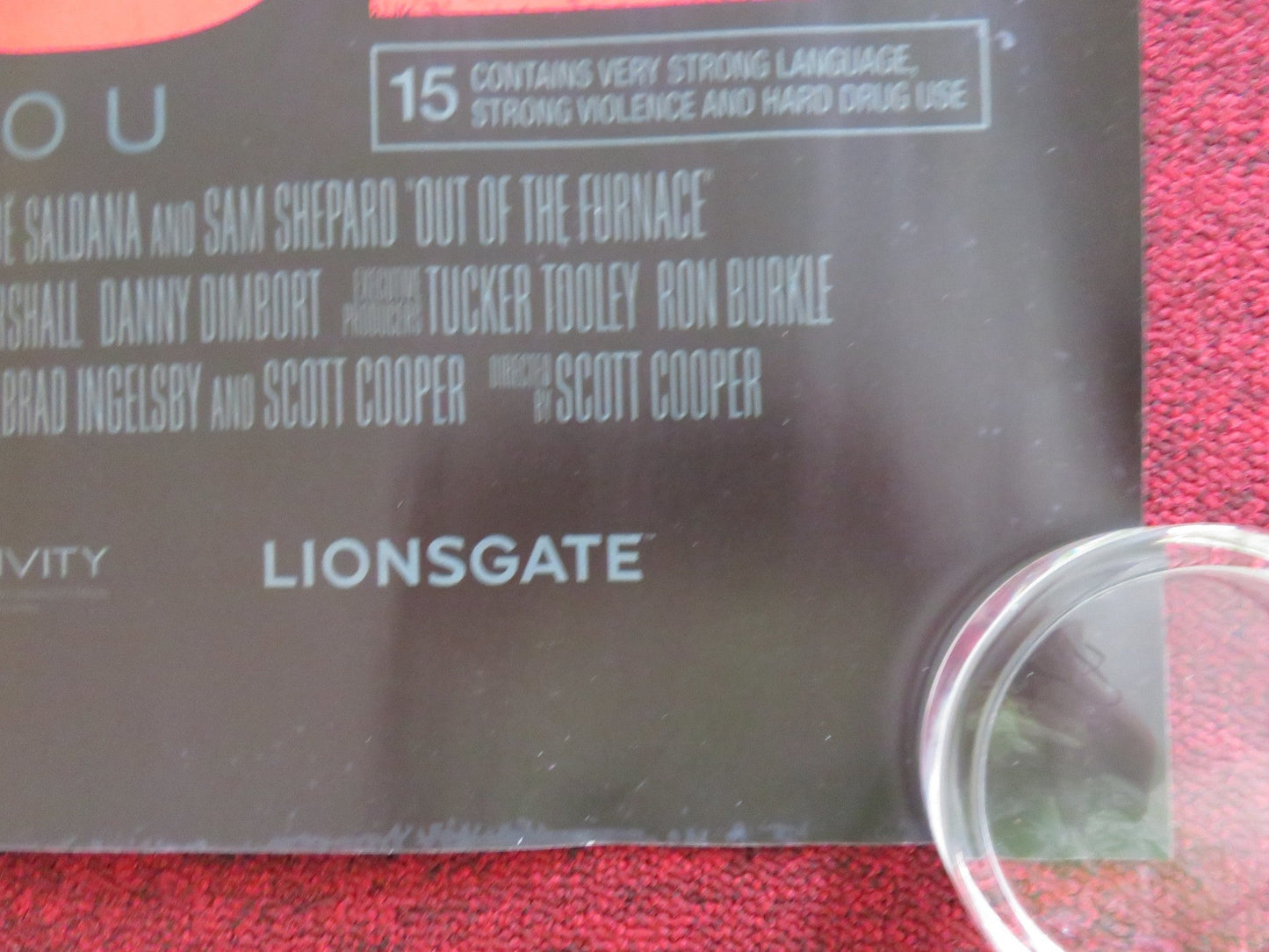 OUT OF THE FURNACE UK QUAD ROLLED POSTER CHRISTIAN BALE CASEY AFFLECK 2013 Rendezvous Cinema Movie posters