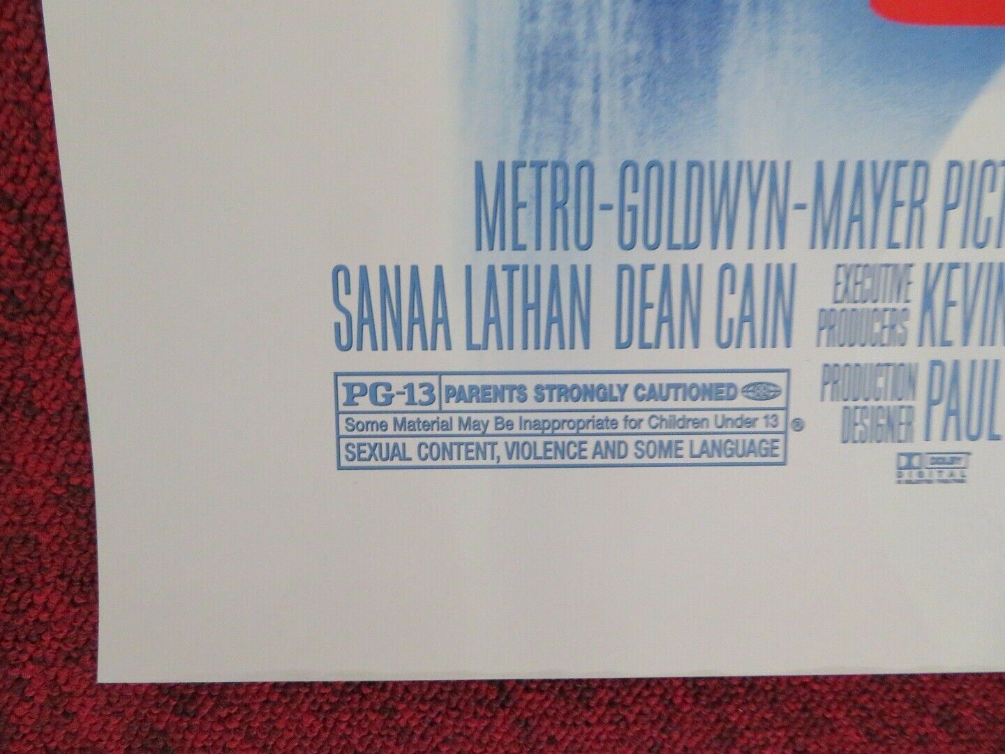 OUT OF TIME US ONE SHEET ROLLED POSTER DENZEL WASHINGTON EVA MENDES 2003 Movie posters