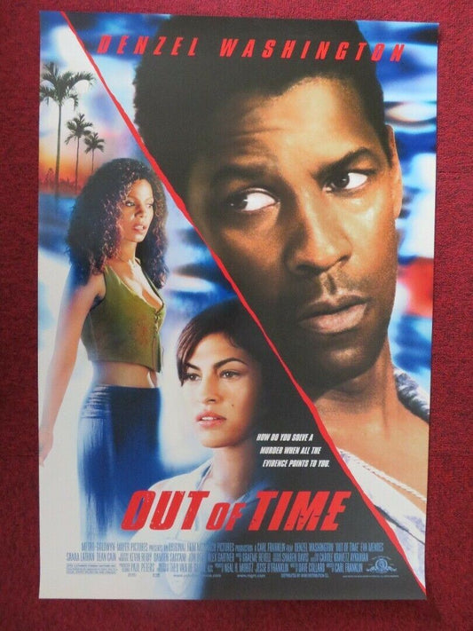 OUT OF TIME US ONE SHEET ROLLED POSTER DENZEL WASHINGTON EVA MENDES 2003 Movie posters