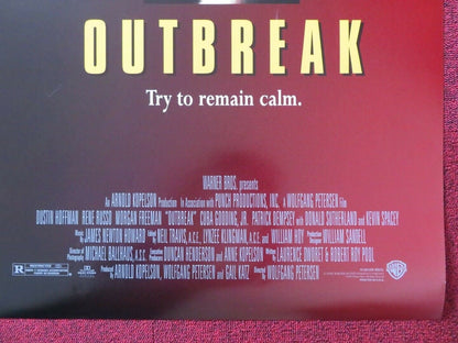 OUTBREAK US ONE SHEET ROLLED POSTER DUSTIN HOFFMAN MORGAN FREEMAN 1995 Movie posters
