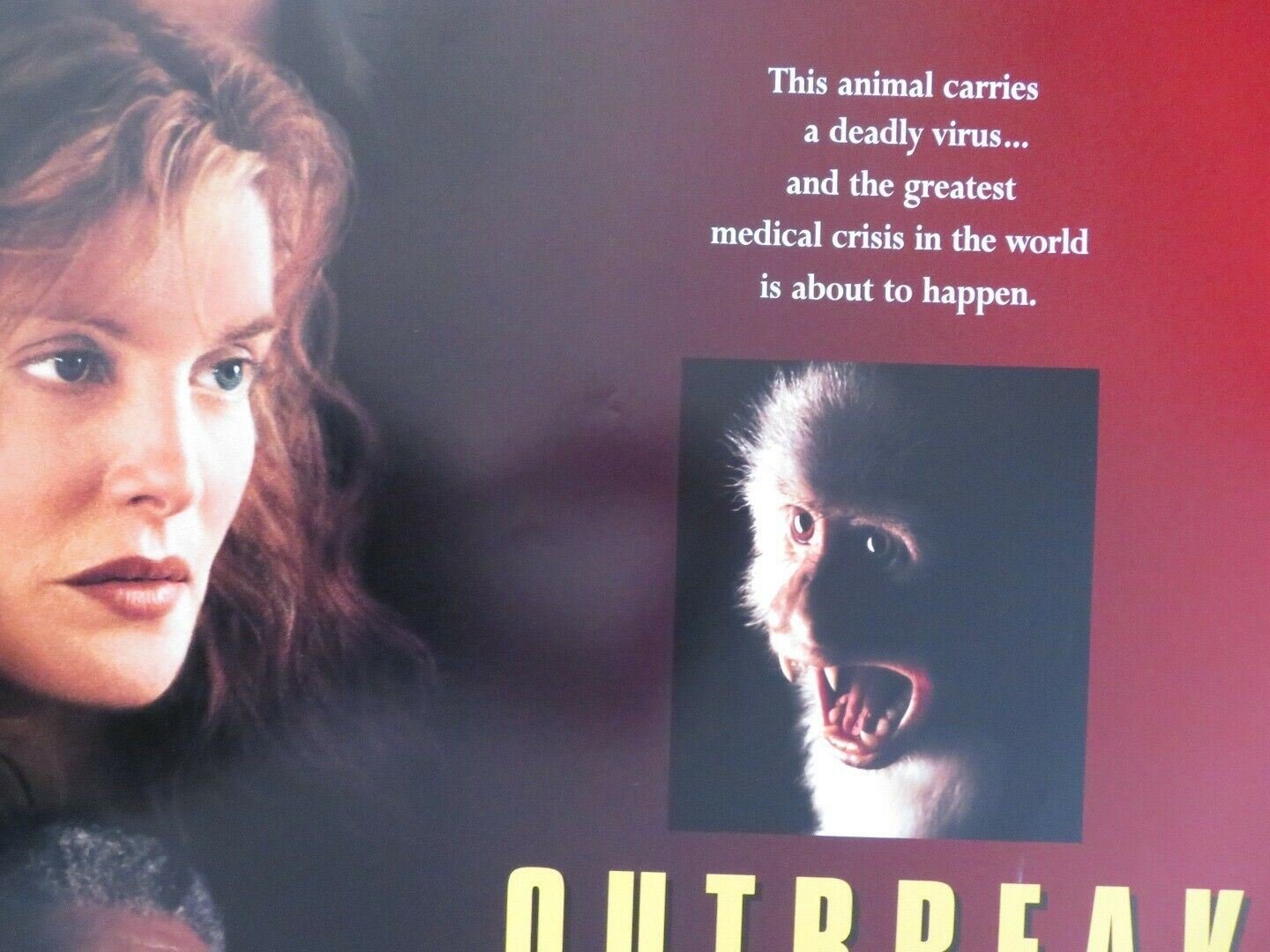 OUTBREAK US ONE SHEET ROLLED POSTER DUSTIN HOFFMAN MORGAN FREEMAN 1995 Movie posters