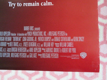 OUTBREAK US ONE SHEET ROLLED POSTER MORGAN FREEMAN BEVERLY TODD 1995 - Rendezvous Cinema