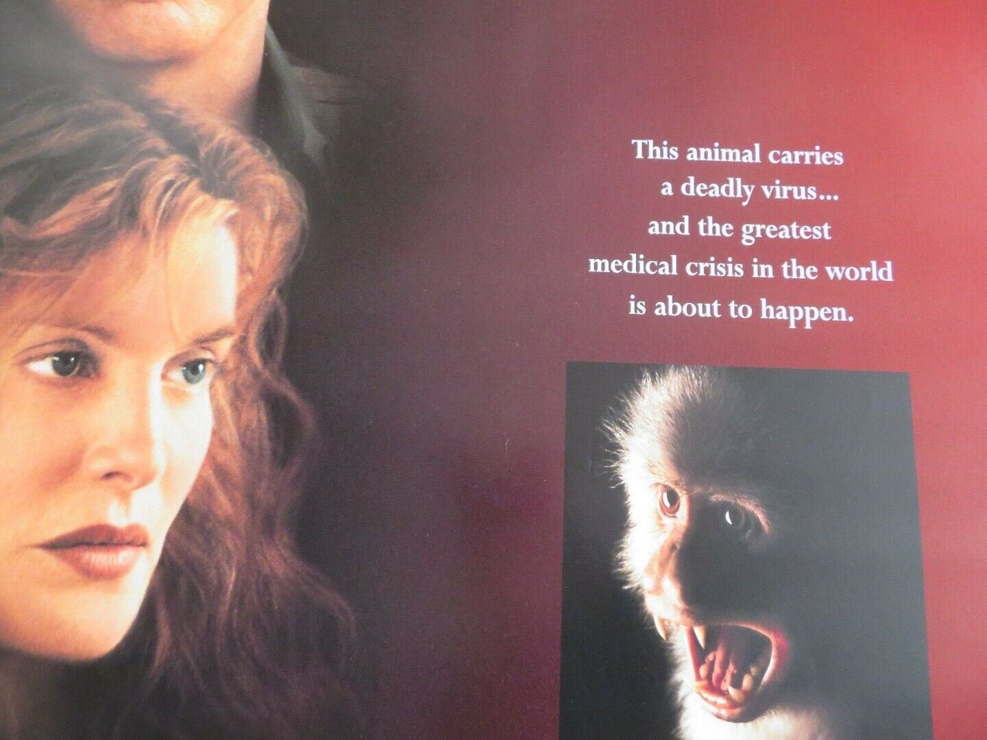 OUTBREAK US ONE SHEET ROLLED POSTER MORGAN FREEMAN BEVERLY TODD 1995 - Rendezvous Cinema