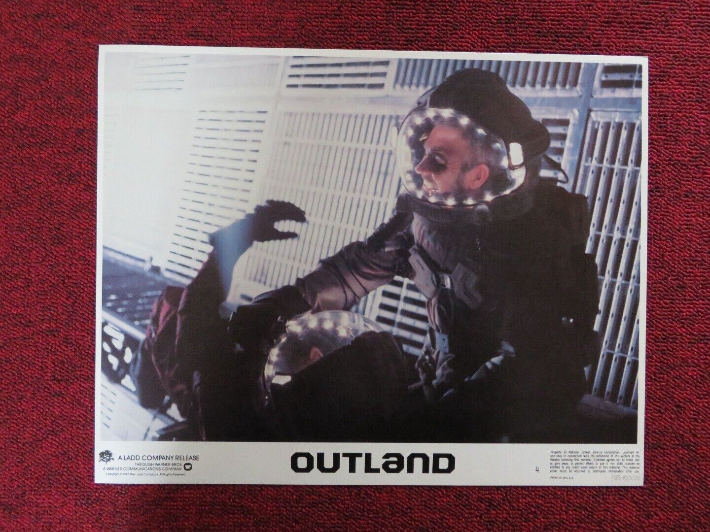 OUTLAND - 4 US LOBBY CARD SEAN CONNERY 1981 Movie posters