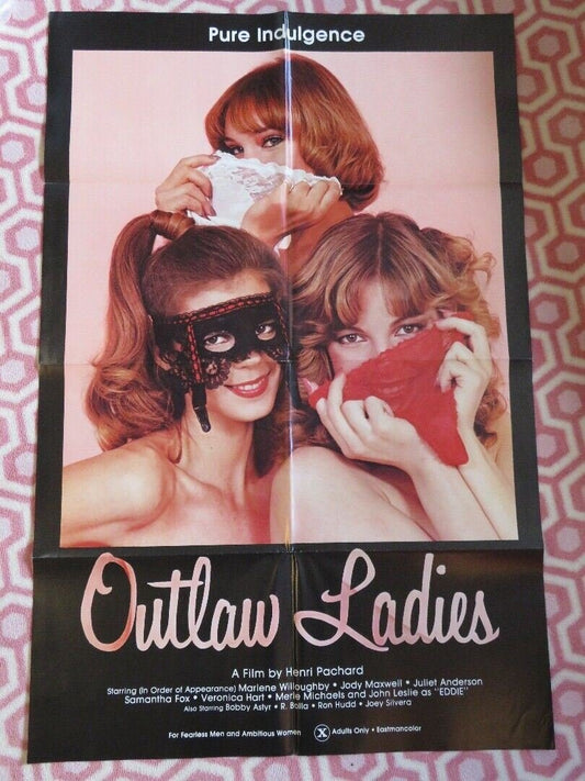 OUTLAW LADIES FOLDED US ONE SHEET POSTER SAMANTHA FOX VERONICA HART 1981 - Rendezvous Cinema