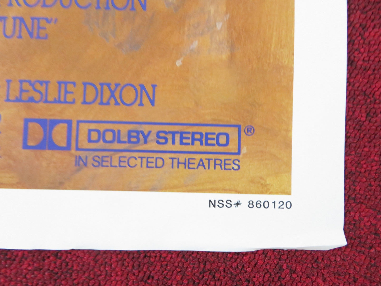 OUTRAGEOUS FORTUNE FOLDED US ONE SHEET POSTER BETTE MIDLER SHELLEY LONG 1987 Rendezvous Cinema Movie posters