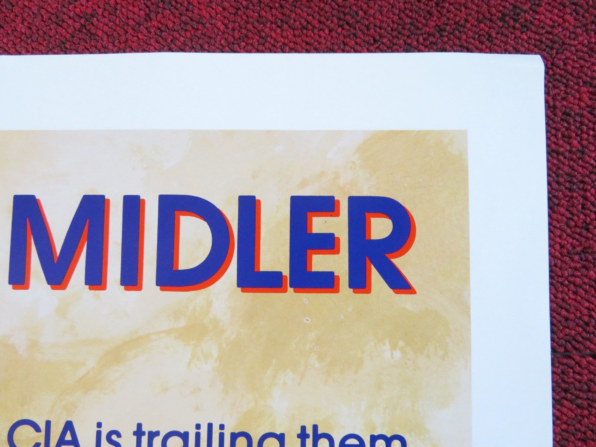 OUTRAGEOUS FORTUNE FOLDED US ONE SHEET POSTER BETTE MIDLER SHELLEY LONG 1987 Rendezvous Cinema Movie posters