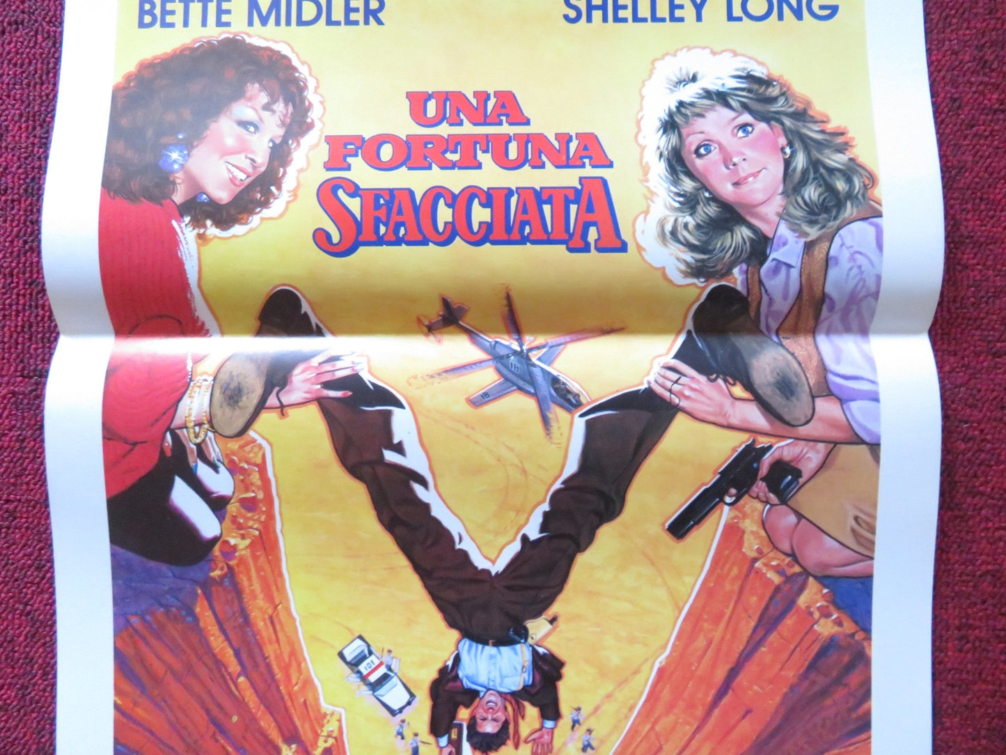 OUTRAGEOUS FORTUNE ITALIAN LOCANDINA POSTER BETTE MIDLER SHELLEY LONG 1987 Rendezvous Cinema Movie posters