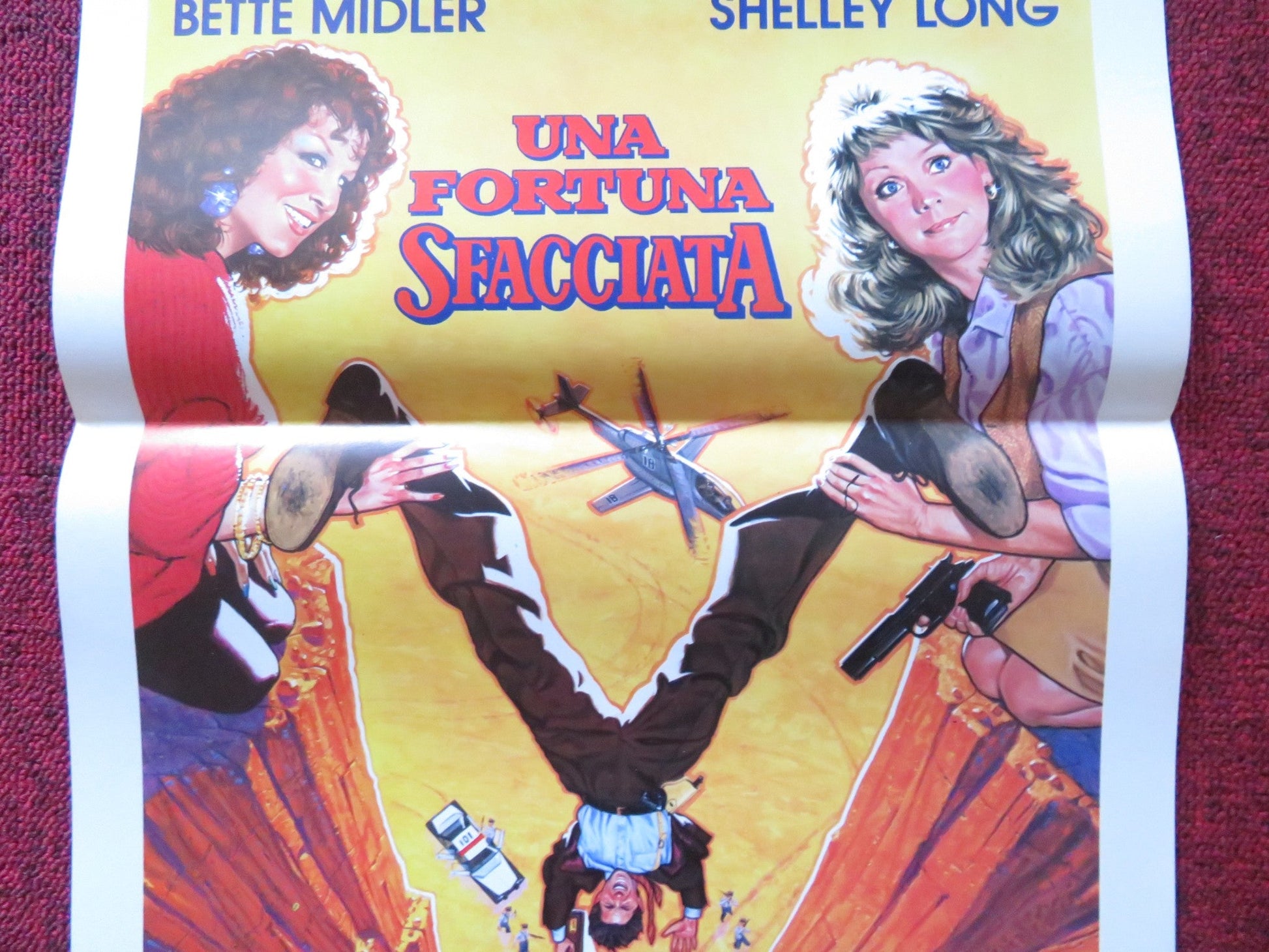 OUTRAGEOUS FORTUNE ITALIAN LOCANDINA POSTER BETTE MIDLER SHELLEY LONG 1987 Rendezvous Cinema Movie posters
