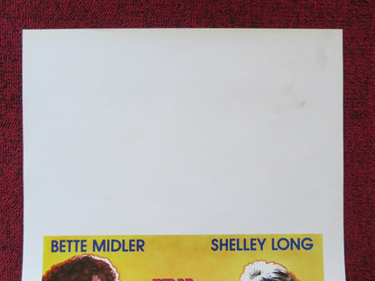 OUTRAGEOUS FORTUNE ITALIAN LOCANDINA POSTER BETTE MIDLER SHELLEY LONG 1987 Rendezvous Cinema Movie posters