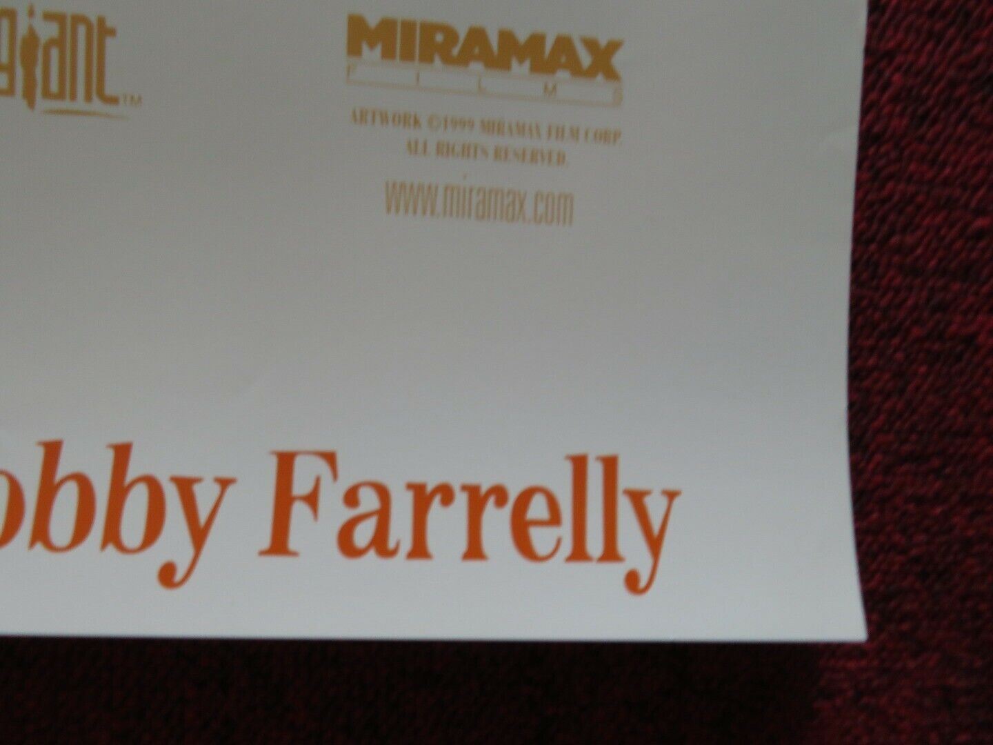 OUTSIDE PROVIDENCE US ONE SHEET ROLLED POSTER MICHAEL CORRENTE 1999 Movie posters