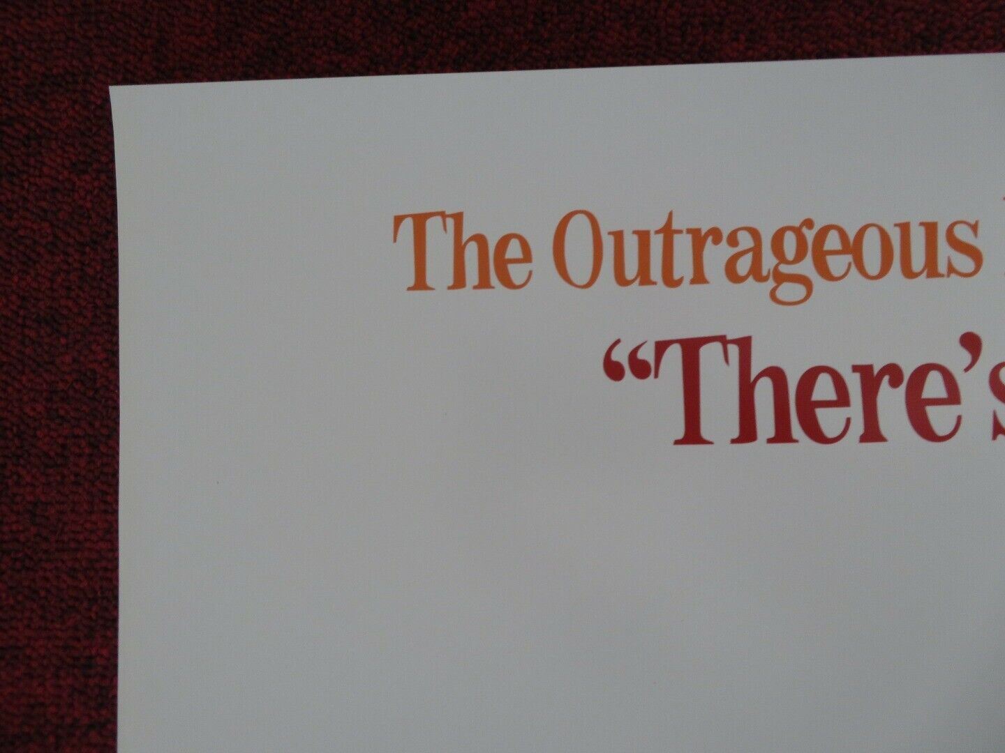 OUTSIDE PROVIDENCE US ONE SHEET ROLLED POSTER MICHAEL CORRENTE 1999 Movie posters