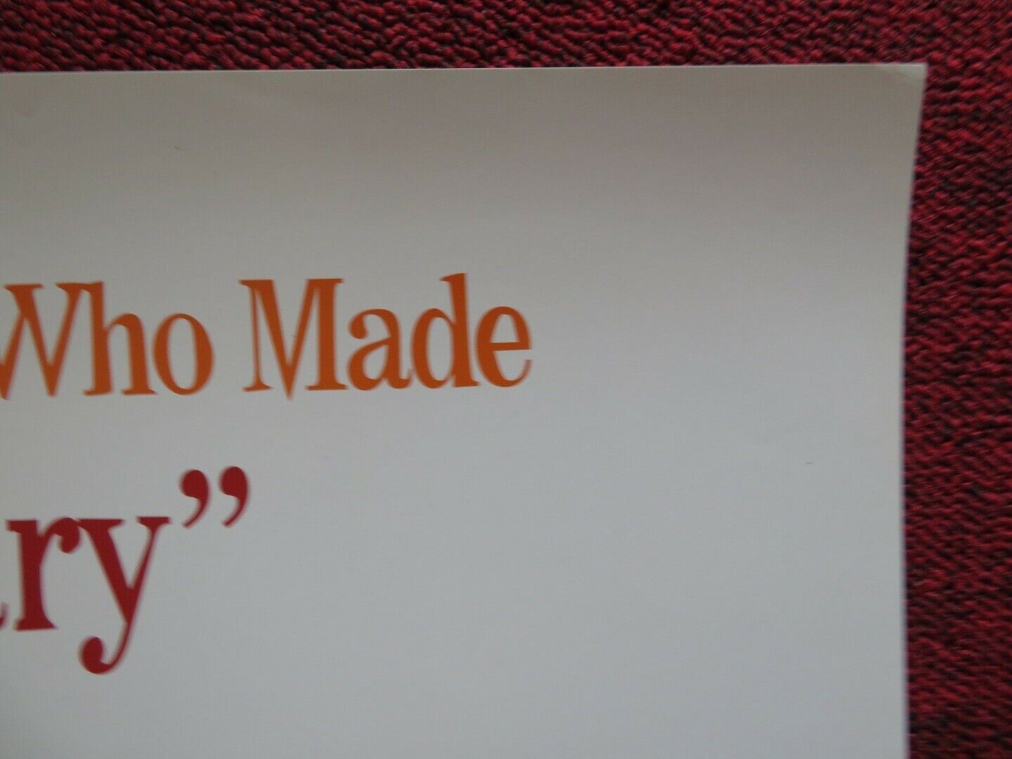 OUTSIDE PROVIDENCE US ONE SHEET ROLLED POSTER MICHAEL CORRENTE 1999 Movie posters