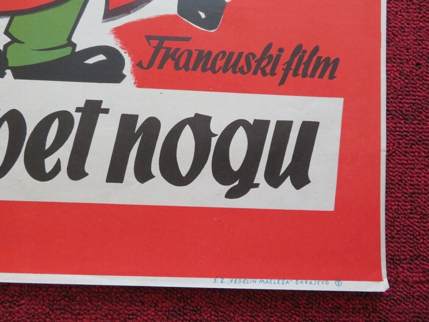 OVAN SA PET NOGU / The Sheep Has Five Legs YUGOSLAVIAN (19"x 27") POSTER 1954 Movie posters