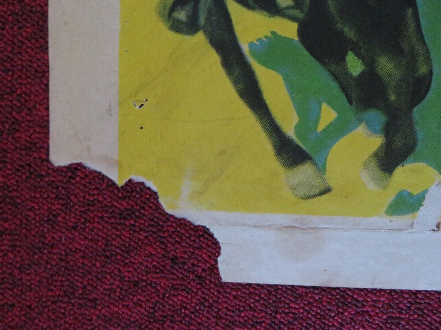 OVER THE BORDER ONE FOLDED US ONE SHEET POSTER JOHNNY MACK BROWN W. WALDRON 1950 Movie posters