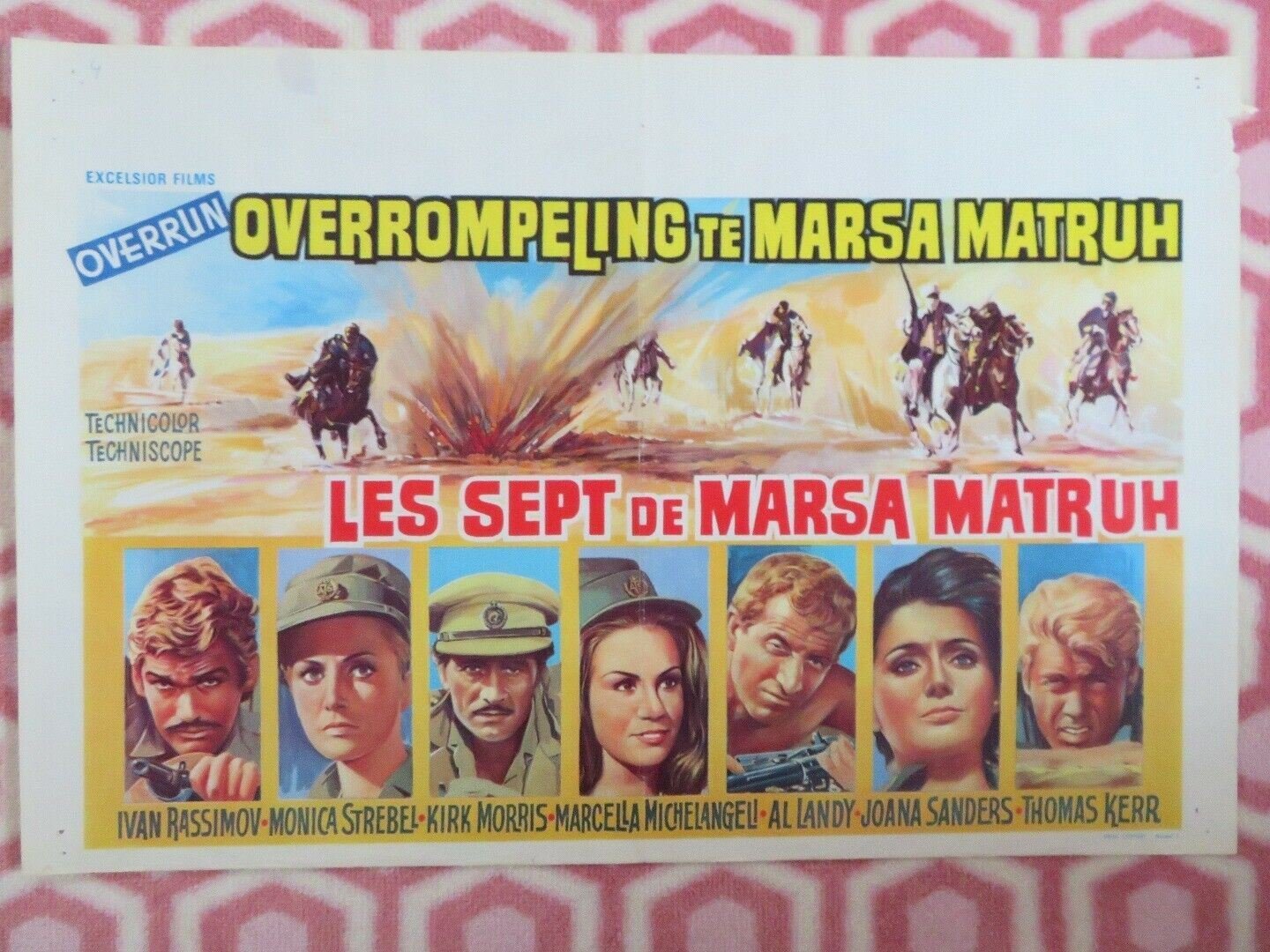 OVERRUN BELGIUM (14"x 21") POSTER IVAN RASSIMOV 1970 Movie posters