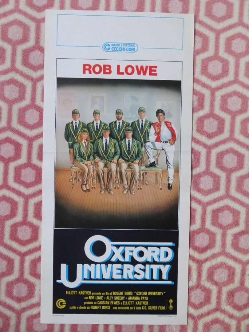 OXFORD UNIVERSITY / OXFORD BLUES ITALIAN LOCANDINA (27.5"x13") POSTER 1988 - Rendezvous Cinema