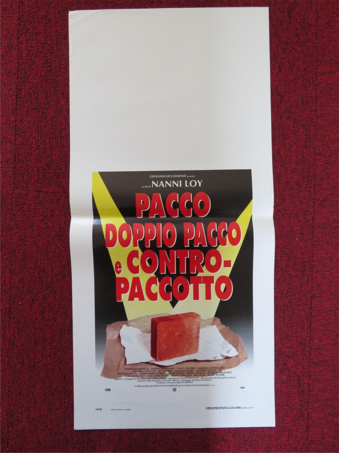 PACCO DOPPIO PACCO E CONTRO PACCOTTO ITALIAN LOCANDINA POSTER LEO GULLOTTA 1993 Rendezvous Cinema Movie posters