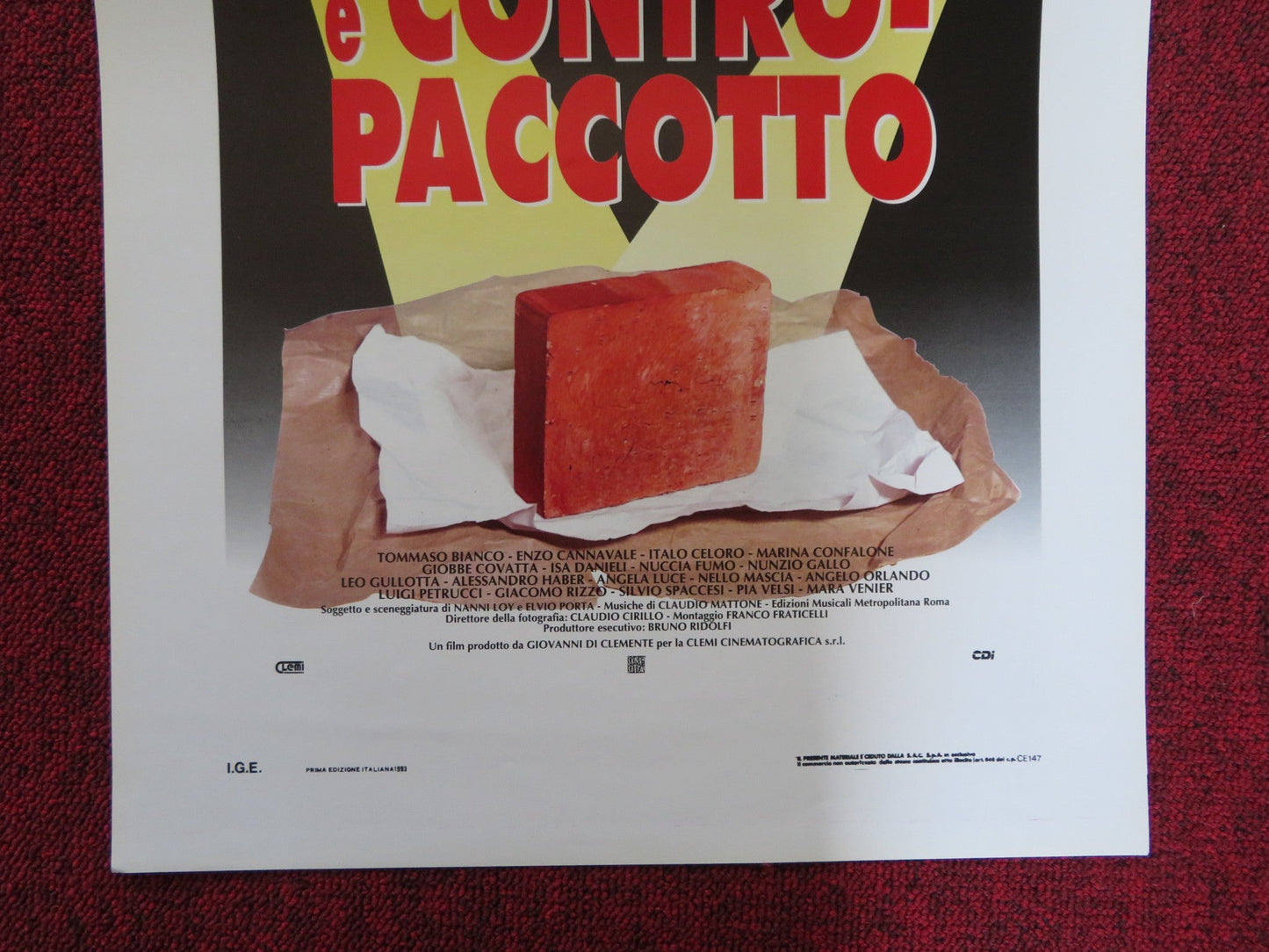 PACCO DOPPIO PACCO E CONTRO PACCOTTO ITALIAN LOCANDINA POSTER LEO GULLOTTA 1993 Rendezvous Cinema Movie posters