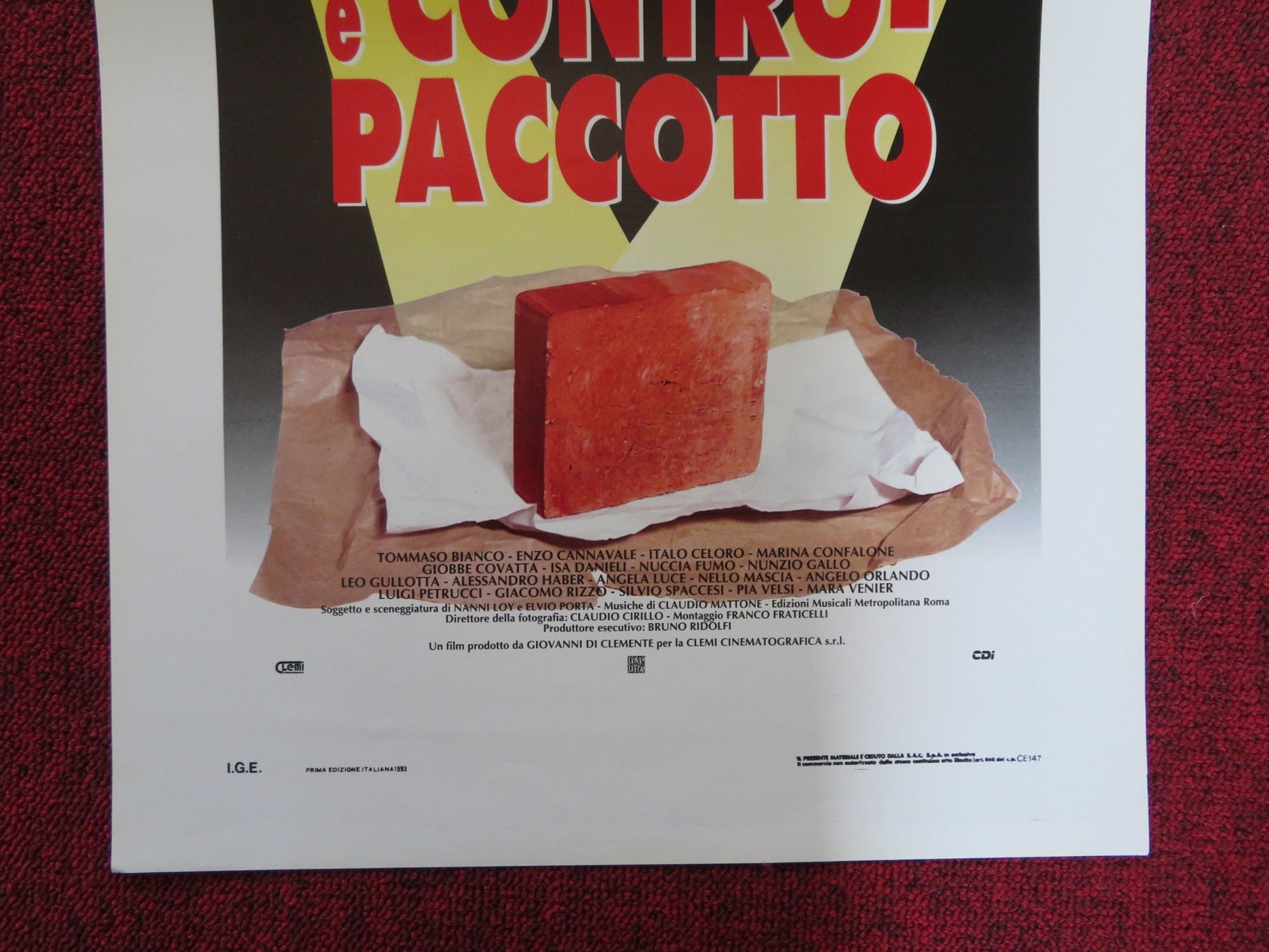 PACCO DOPPIO PACCO E CONTRO PACCOTTO ITALIAN LOCANDINA POSTER LEO GULLOTTA 1993 Rendezvous Cinema Movie posters