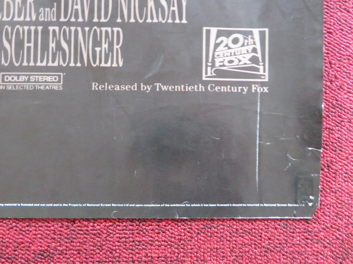 PACIFIC HEIGHTS UK QUAD POSTER FOLDED MELANIE GRIFFITH MICHAEL KEATON 1990 Rendezvous Cinema Movie posters