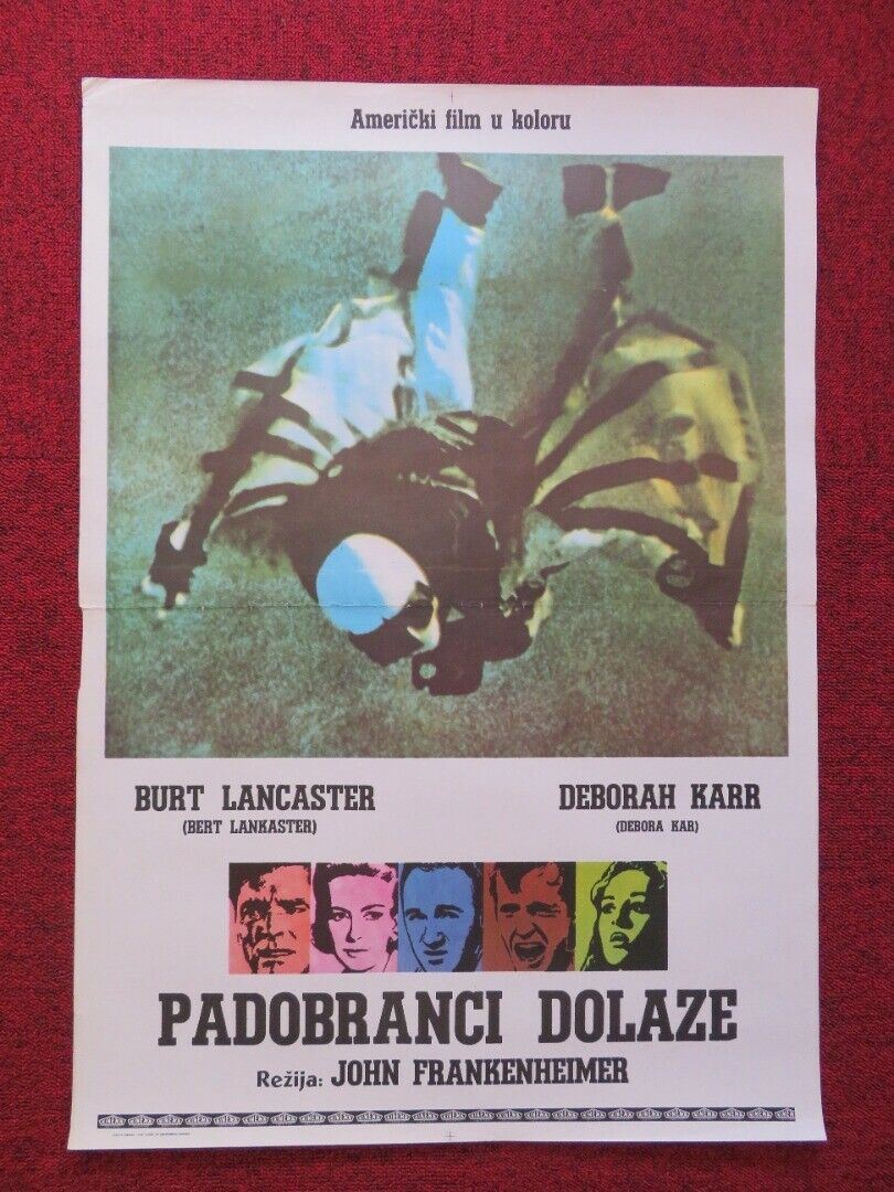 PADOBRANCI DOLAZE /The Gypsy Moths YUGOSLAVIAN (19.5"x 28") POSTER 1969 Movie posters