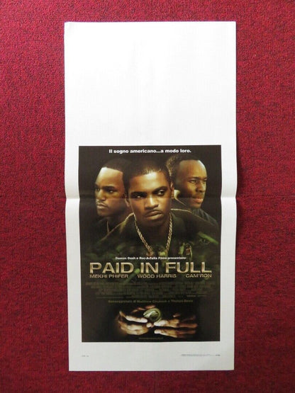 PAID IN FULL ITALIAN LOCANDINA (27.5"x13") POSTER MEKHI PHIFER 2002 Movie posters