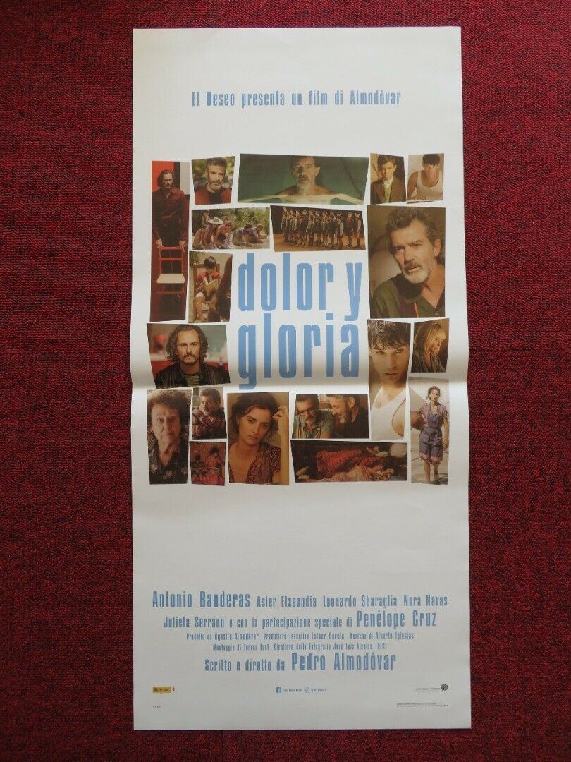 PAIN AND GLORY ITALIAN LOCANDINA (27.5"x13") POSTER 2019 ANTONIO BANDERAS - Rendezvous Cinema