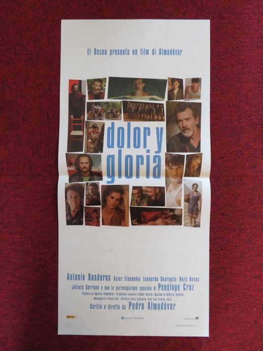 PAIN AND GLORY ITALIAN LOCANDINA POSTER ANTONIO BANDERAS NORA NAVAS 2019 Rendezvous Cinema Movie posters